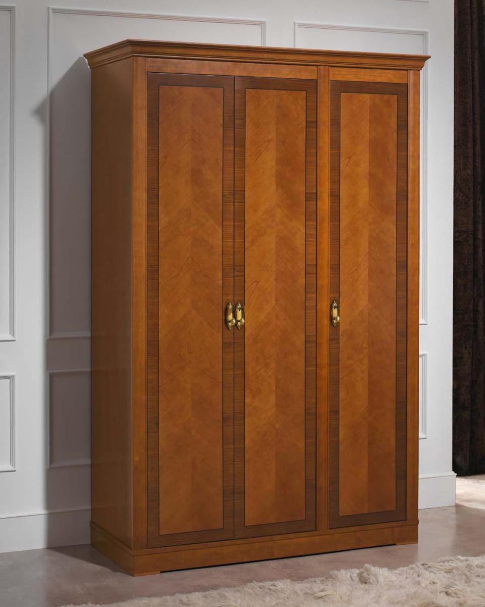 Шкаф платяной Panamar Classico 3-х дверный, цвет: орех | черешня, 146x61x225 см (875.003.P)875.003.P Шкаф платяной Panamar Classico 3-х дверный, цвет: орех | черешня, 146x61x225 см (875.003.P)875.003.P