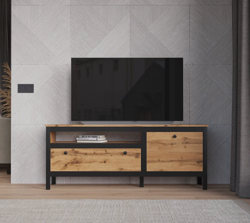 Тумба ТВ БРВ Лофт (Loft), цвет дуб вотан, 150х39х61 см (RTV1D1S)RTV1D1S