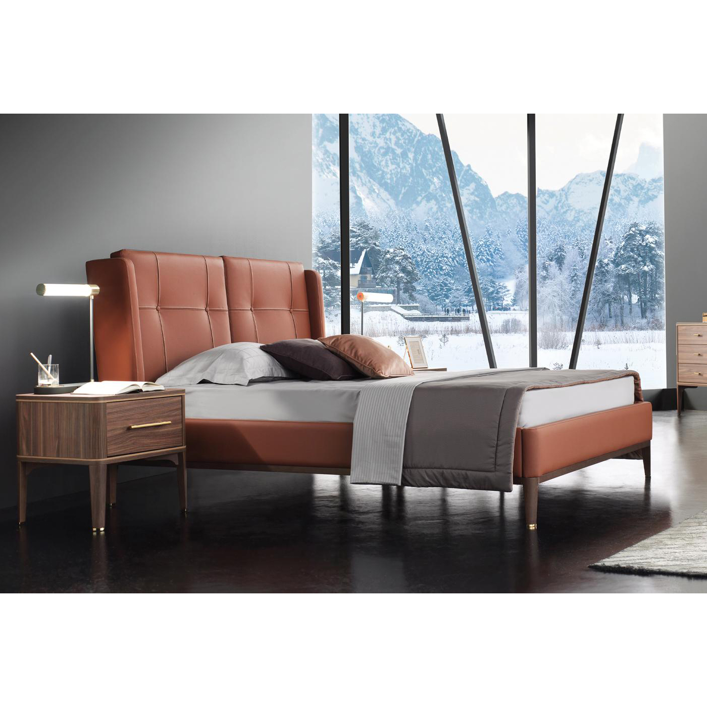 Кровать Enza Home Raum, двуспальная, 180х200 см