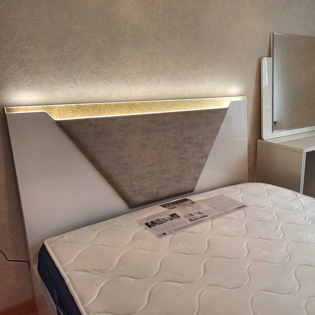 Кровать Camelgroup Smart Bianco, двуспальная, цвет: белый лак, 160x200 см (162LET.01BI)162LET.01BI