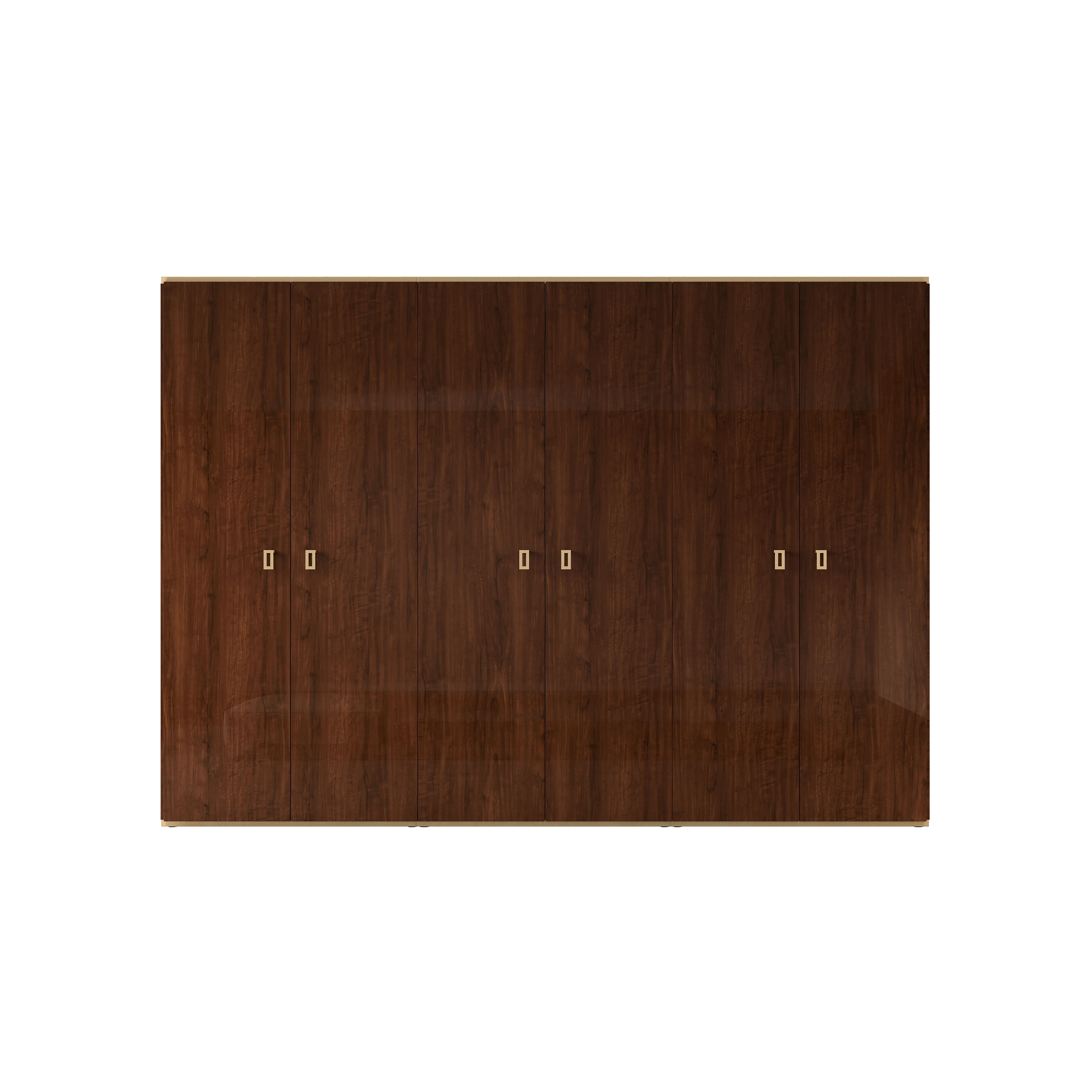 Шкаф Status Eva, шестидверный, цвет орех, 324x61x232 см (EABNOAR03)EABNOAR03