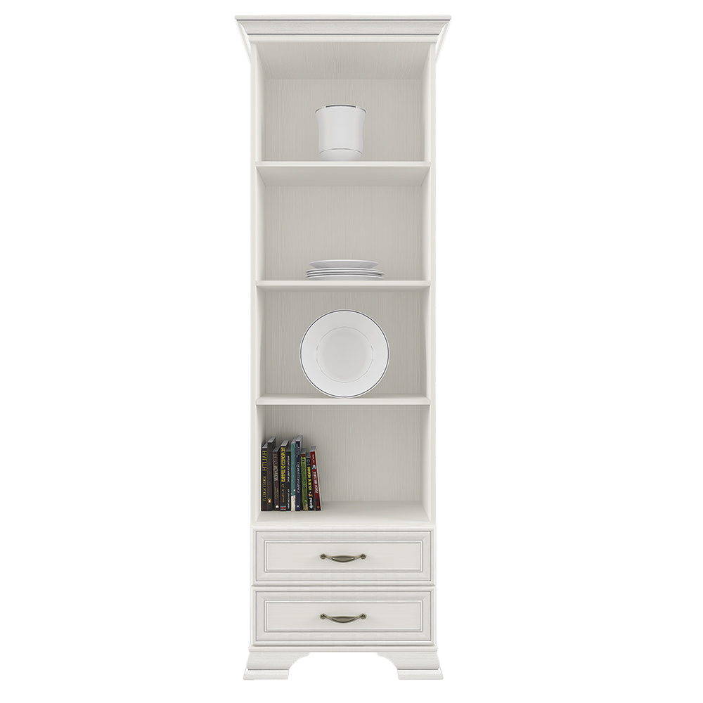 Шкаф открытый Anrex TIFFANY, цвет вудлайн кремовый, размер 69х40х212 см (2S)650738