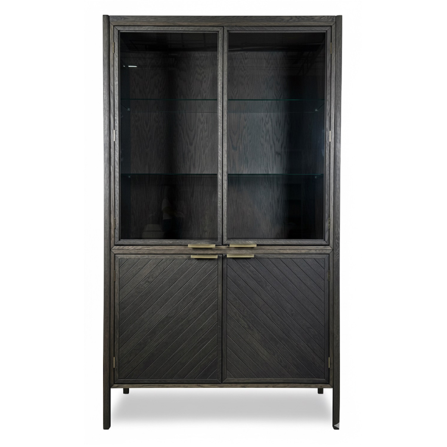 Витрина 2 дверная Vissam ART-DECO, размер 114х50х200 см, цвет Дуб Венге (23018.01)23018.01 Витрина 2 дверная Vissam ART-DECO, размер 114х50х200 см, цвет Дуб Венге (23018.01)23018.01