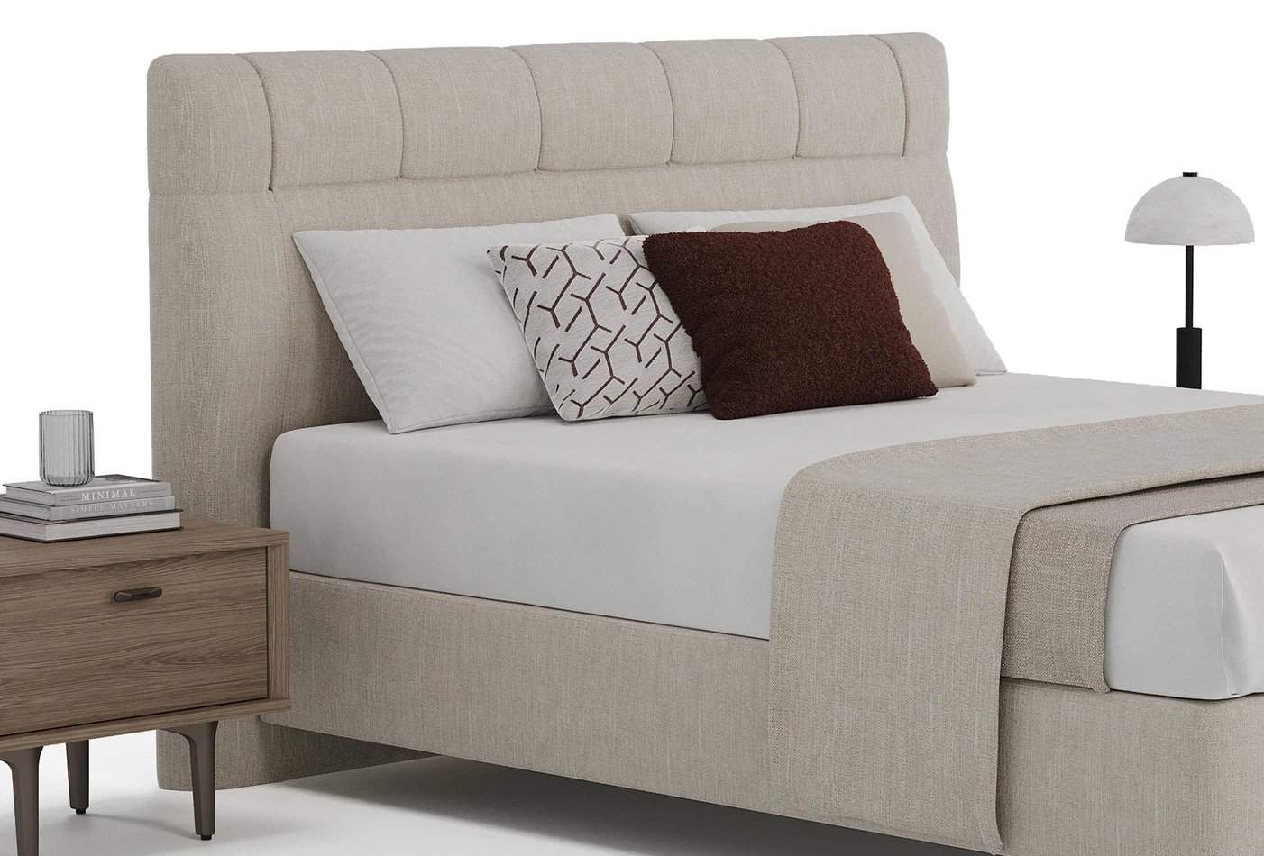 Кровать Enza Home Paloma, двуспальная, 160х200 см, с подъемным механизмом55551009350001+55552010530001 Кровать Enza Home Paloma, двуспальная, 160х200 см, с подъемным механизмом55551009350001+55552010530001