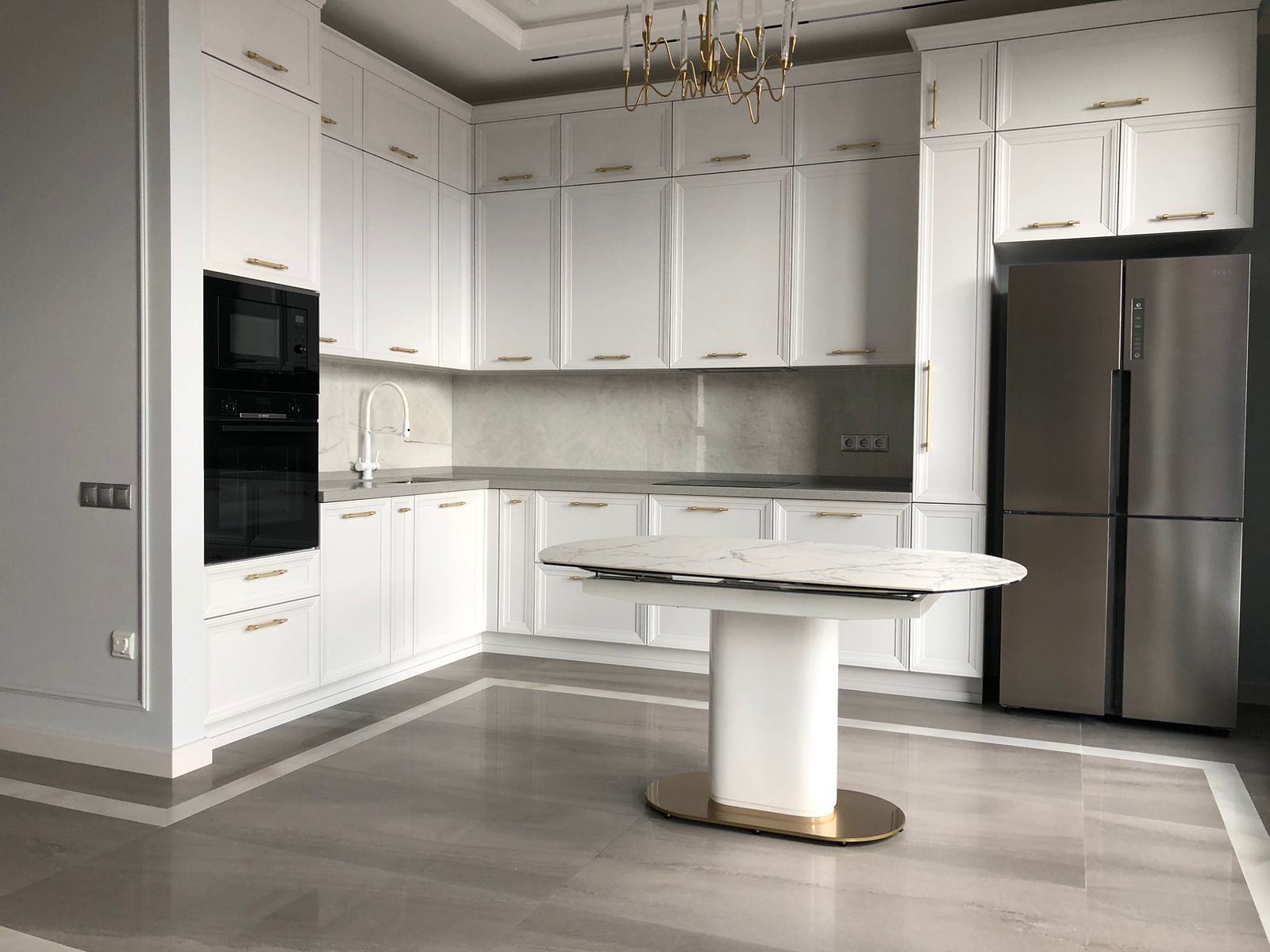 Стол обеденный раскладной IST-CASA Атриум-2 MC3035-140W, размер 140(30+30)х100х77 см, цвет: белая керамика (MC3035-140Wcasa)MC3035-140Wcasa Стол обеденный раскладной IST-CASA Атриум-2 MC3035-140W, размер 140(30+30)х100х77 см, цвет: белая керамика (MC3035-140Wcasa)MC3035-140Wcasa