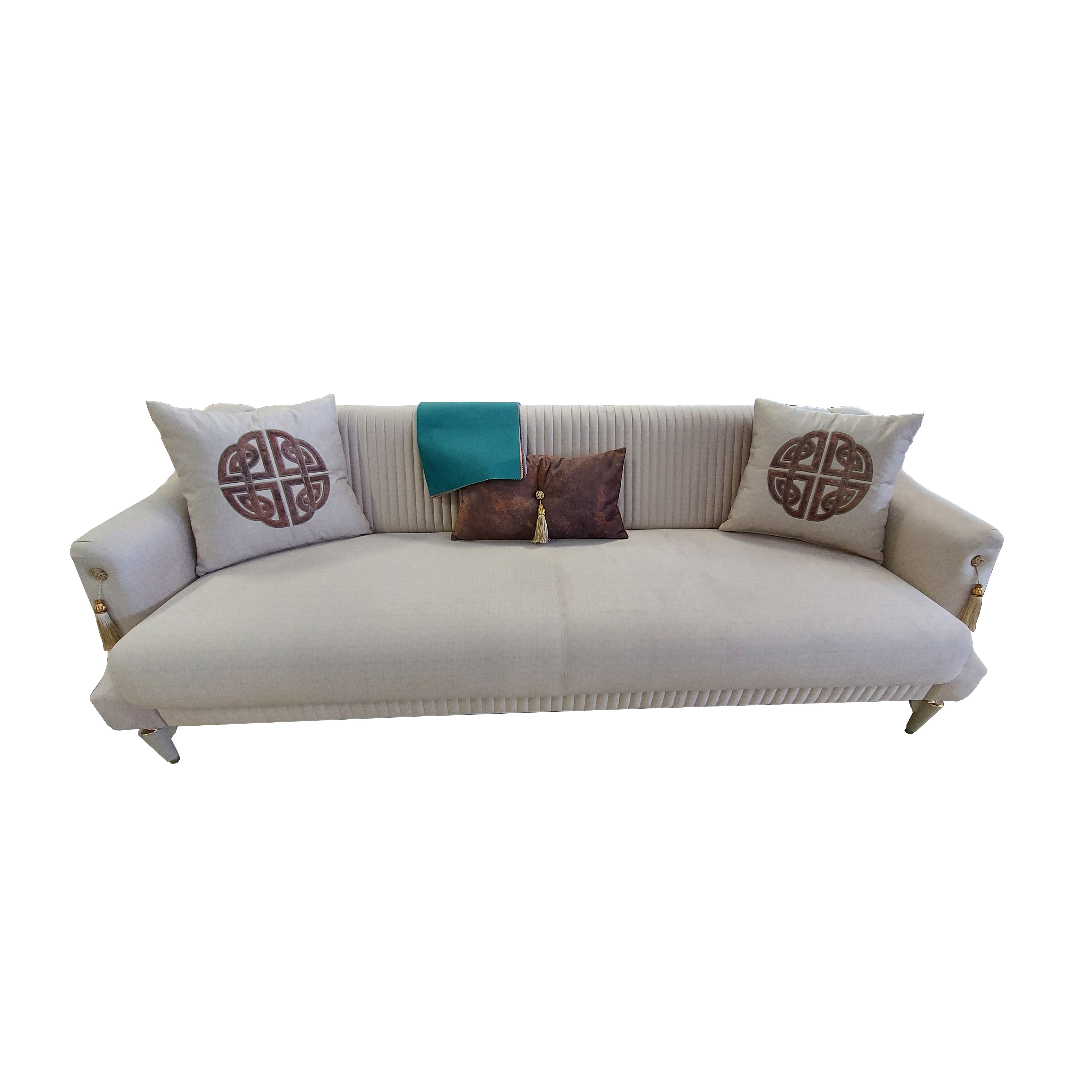 Диван-кровать Bellona Vitella, трехместный, цвет: кремовый (VITL-02) (202308)VITL-02