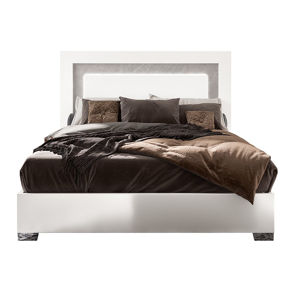 Кровать Status Mara, двуспальная, цвет белый, 154x203 см (MABWHLT01)MABWHLT01