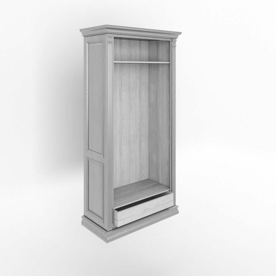 Шкаф платяной SDK Home Rimar двухдверный, цвет: готика (RM.P02.102х64.U.G)RM.P02.102х64.U.G