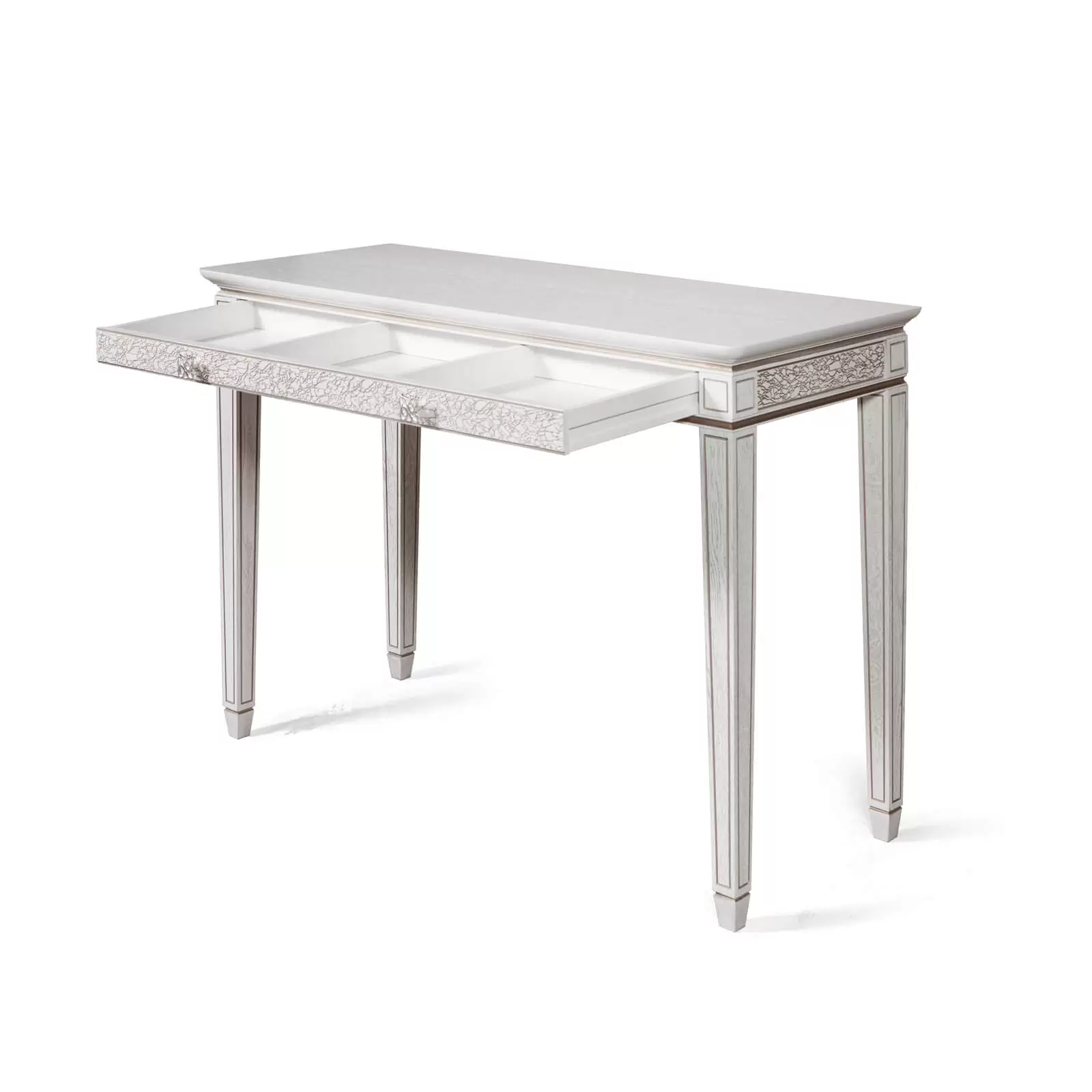 Стол консольный Гомельдрев Бристоль, размер 110х45х76 см, цвет дуб белый с патиной (ГМ 6488)ГМ 6488 Стол консольный Гомельдрев Бристоль, размер 110х45х76 см, цвет дуб белый с патиной (ГМ 6488)ГМ 6488