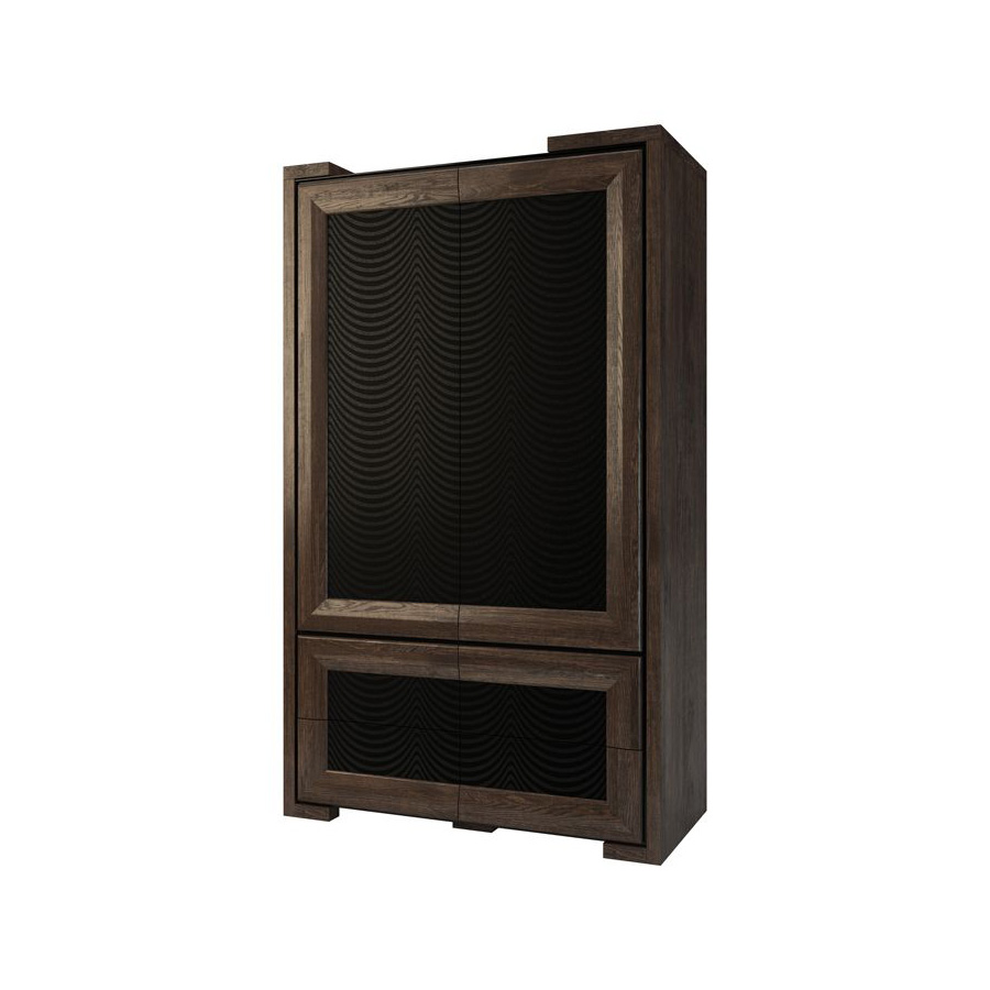 Шкаф платяной Mebin Corino, 2 дверный высокий, размер 132х62х222, цвет: дуб натуральный/орех (Szafa 2D wysoka)Szafa 2D wysoka