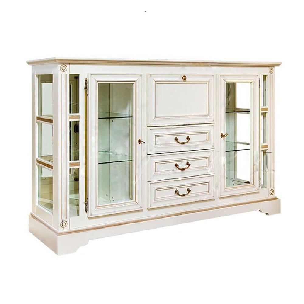Комод-прилавок Молодечномебель Полонез, 179x45x117 см, цвет: белая эмаль + ЗП (ММ-174-21)ММ-174-21