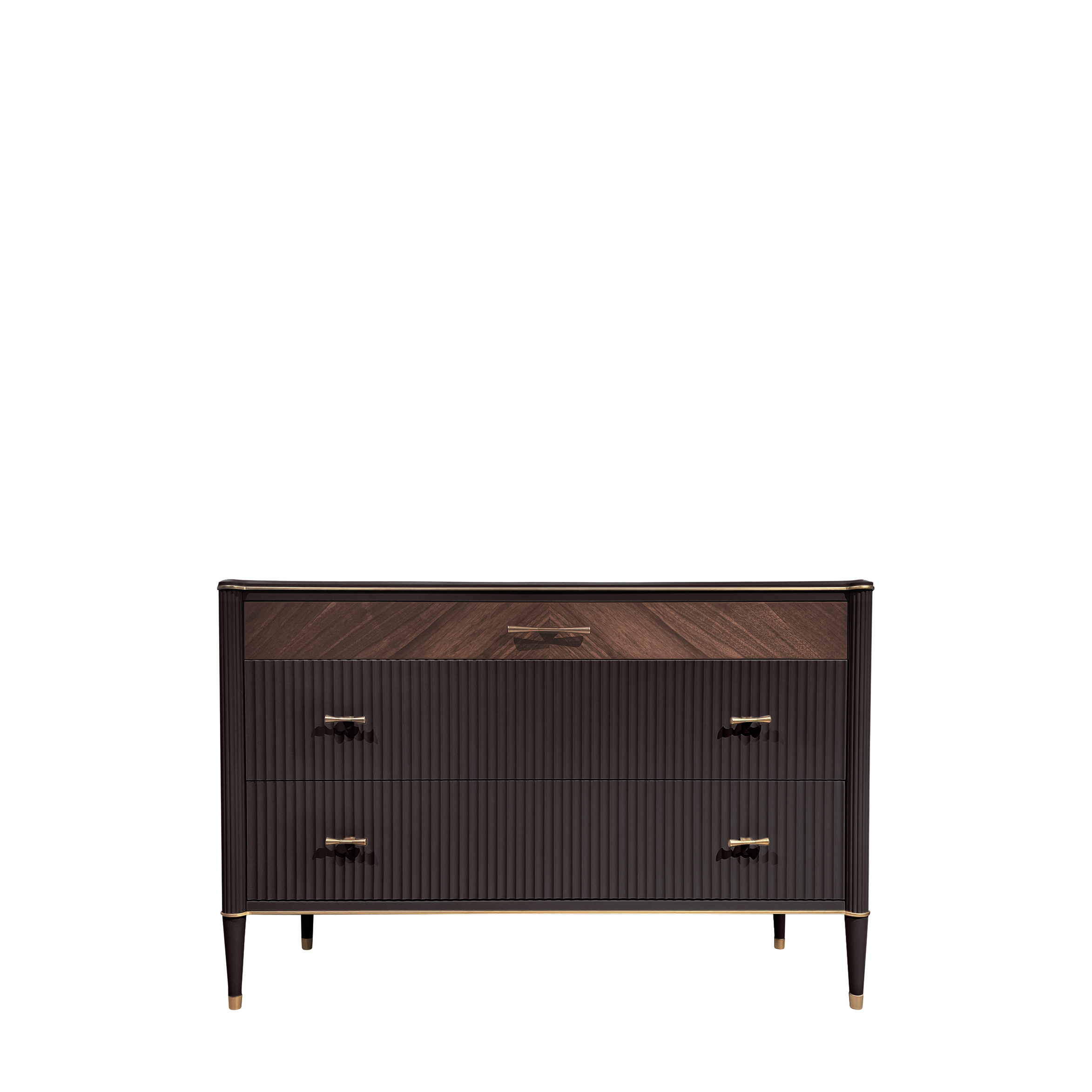 Комод Timber Венеция, 133x45x89 см, цвет: Моккачино/Орех американский (Т-159/MO/NA)Т-159/MO/NA