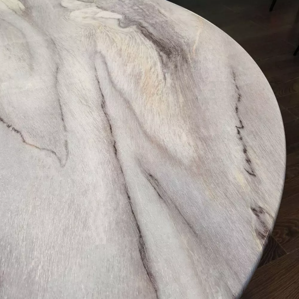 Стол обеденный круглый IST-CASA Лори F-1386-1, размер 122х122х76 см, цвет: перламутровый мрамор (F-1386-1casa)F-1386-1casa Стол обеденный круглый IST-CASA Лори F-1386-1, размер 122х122х76 см, цвет: перламутровый мрамор (F-1386-1casa)F-1386-1casa