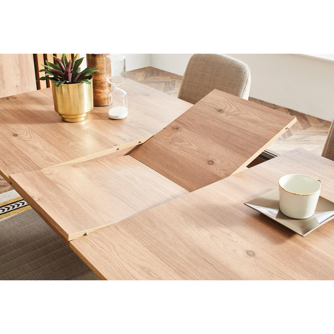 Стол обеденный Enza Home Sona, прямоугольный, раскладной, размер 160(200)х90х76 см07.182.0539.0000.0000.0000