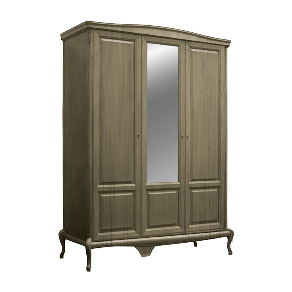 Шкаф платяной 3-дв Молодечномебель Монако, 173x65x232 см, цвет: классик, (ММ-371-01/03)ММ-371-01/03