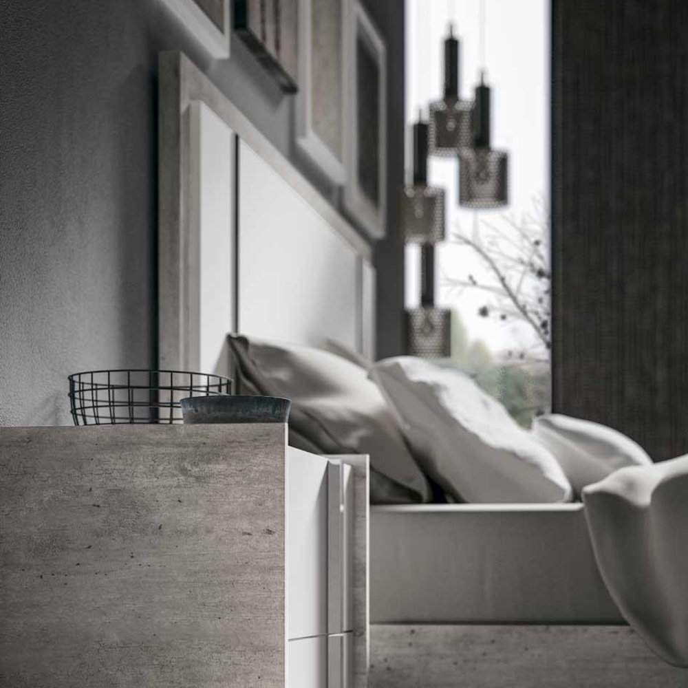 Тумбочка Status Treviso, прикроватная, цвет серый, 64х40х56 см (ERTRBWHCD01)ERTRBWHCD01