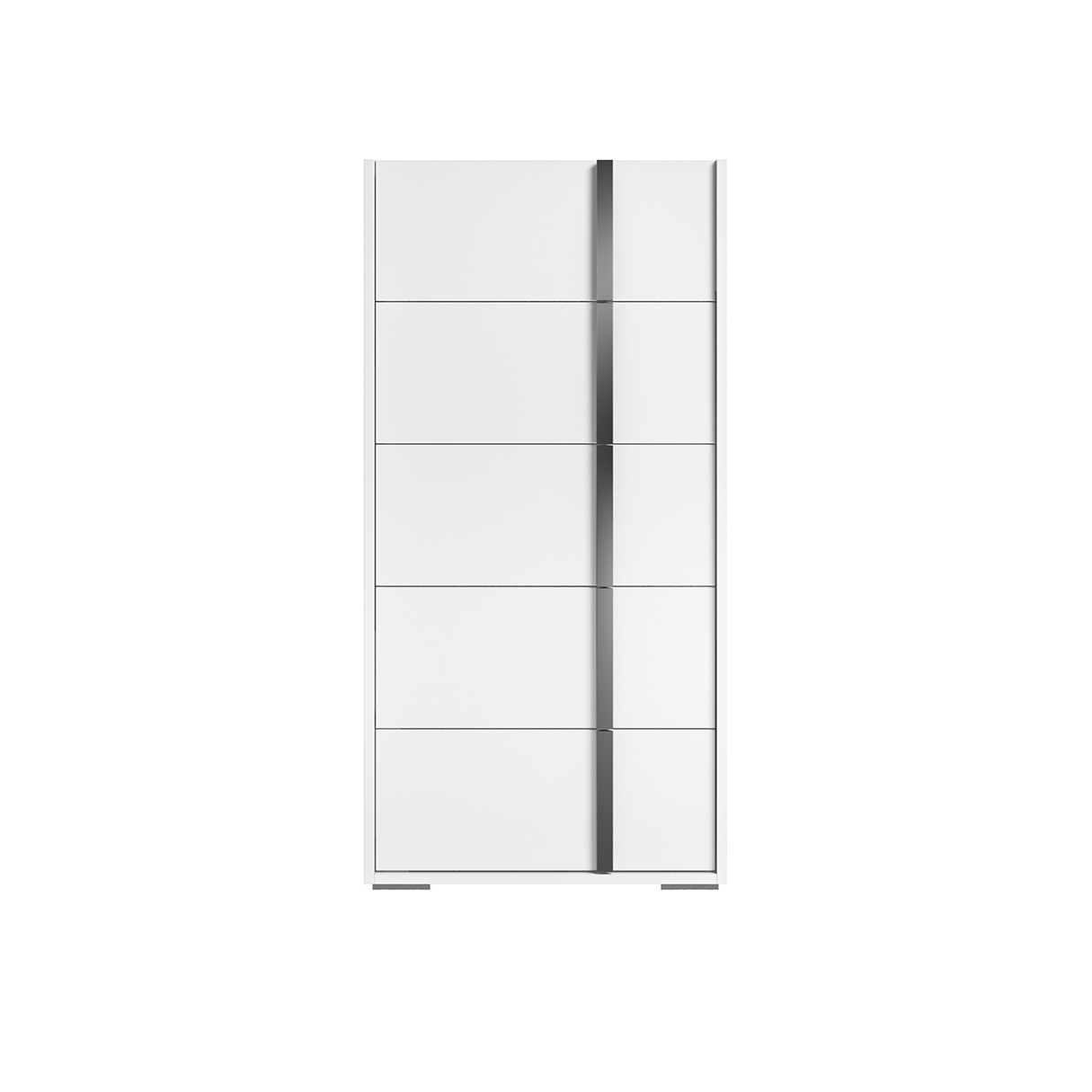 Комод высокий Status Bianca, 5 ящика, цвет White, размер 63x40x127 см (BIBWHCM02)BIBWHCM02
