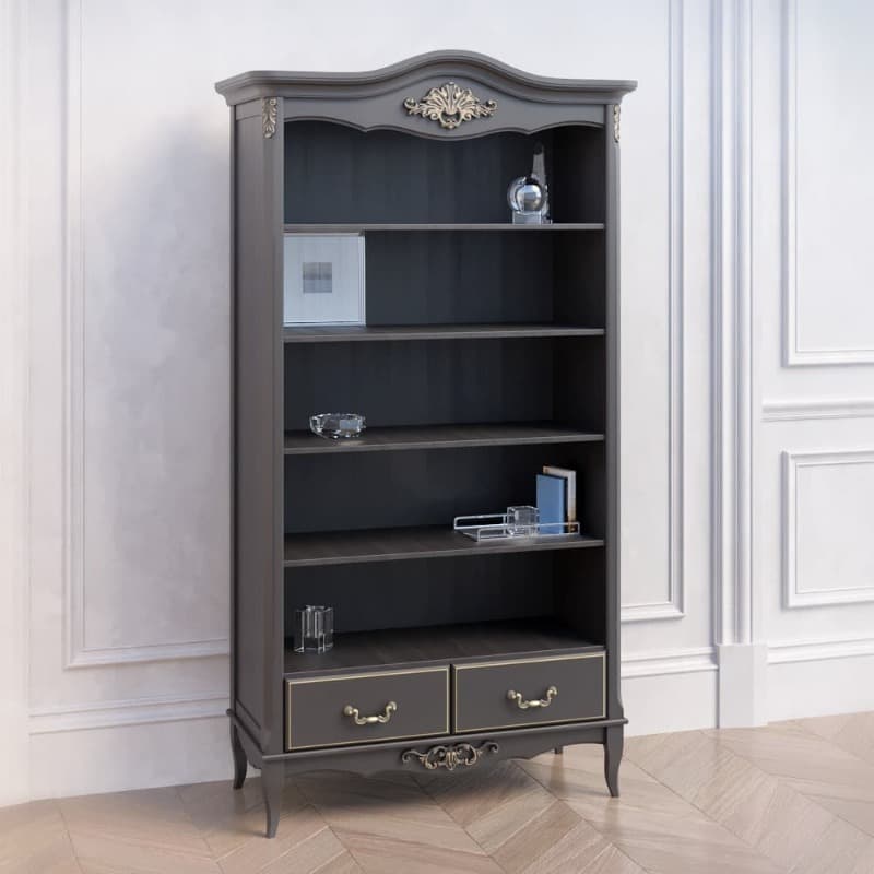 Стеллаж Aletan Provence, широкий, цвет: слоновая кость-золото 107х42х203 см (B606G)B606G Стеллаж Aletan Provence, широкий, цвет: слоновая кость-золото 107х42х203 см (B606G)B606G