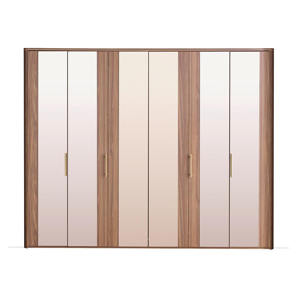 Шкаф платяной Enza Home Raum, 6-дверный, размер 277х61х222 см07.146.0538.0000.0000.0000.