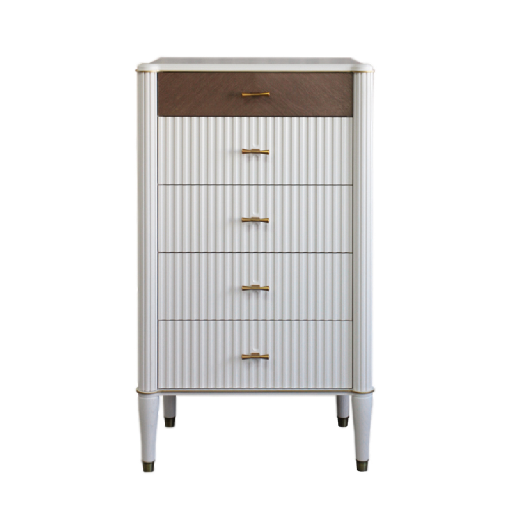 Комод высокий Молодечномебель Тиволи, 69x45x118 см, цвет: латте (ММ-406-08)ММ-406-08