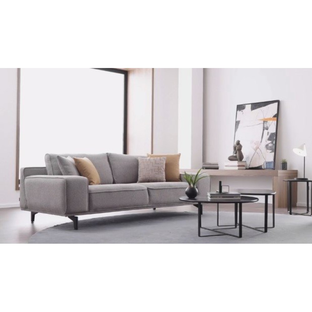 Диван Enza Home Viera, 2.5 местный, цвет серый, размер 230х100х84 см Диван Enza Home Viera, 2.5 местный, цвет серый, размер 230х100х84 см