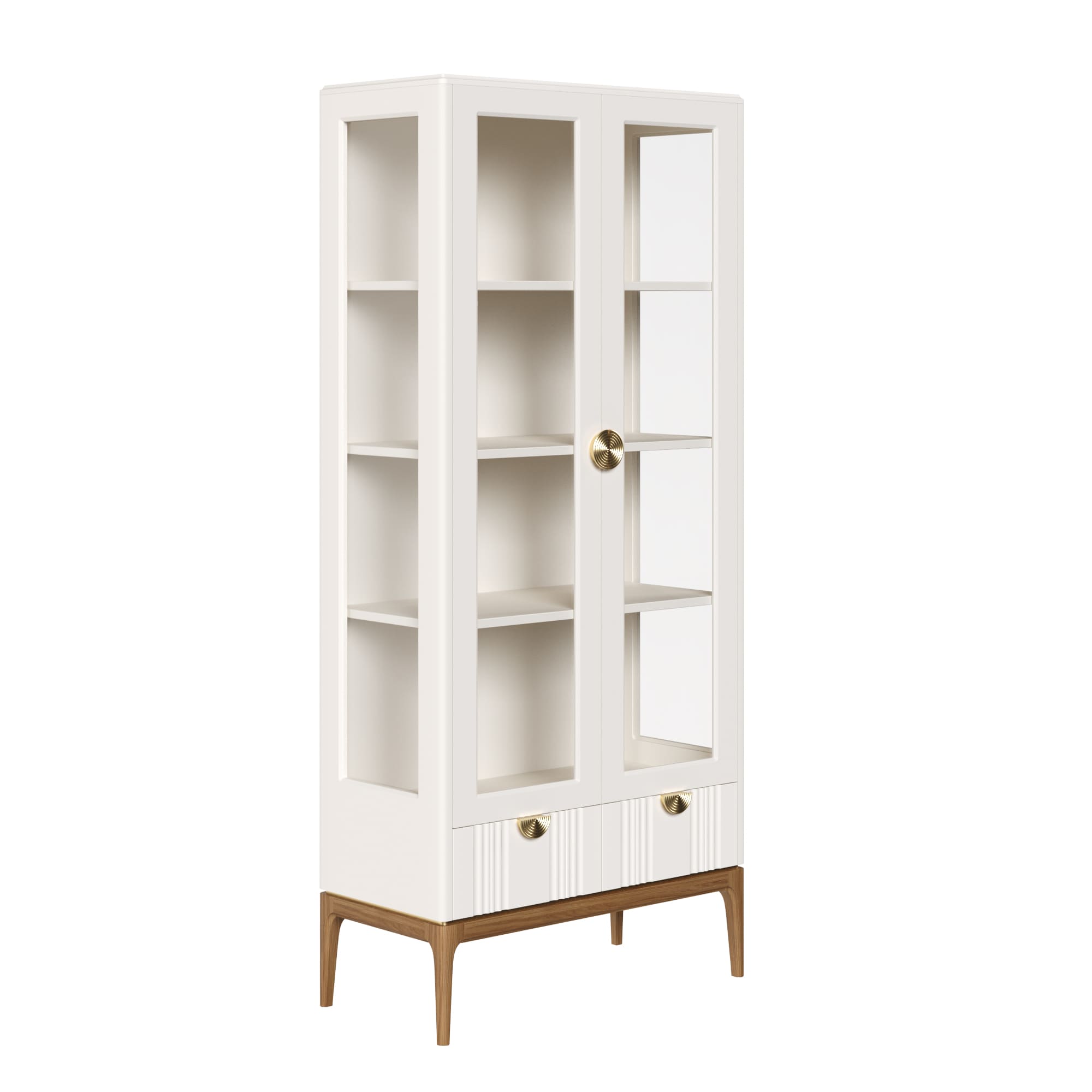 Витрина Bari White, двухдверная, 100х45х213 см, цвет: белый (BR603W)BR603W Витрина Bari White, двухдверная, 100х45х213 см, цвет: белый (BR603W)BR603W