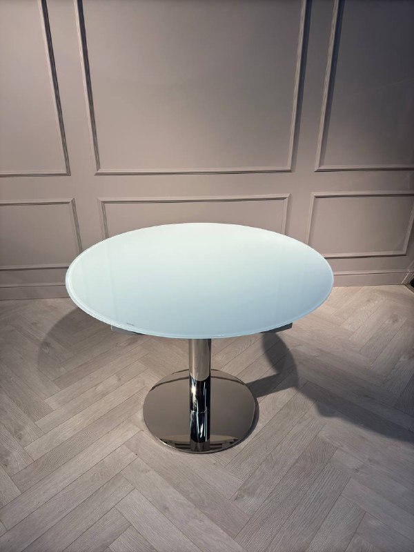 Стол обеденный раскладной IST-CASA Флорис MC6225DT-W, размер 102(166)х102х77 см, цвет: белое стекло (MC6225DT-Wcasa)MC6225DT-Wcasa Стол обеденный раскладной IST-CASA Флорис MC6225DT-W, размер 102(166)х102х77 см, цвет: белое стекло (MC6225DT-Wcasa)MC6225DT-Wcasa