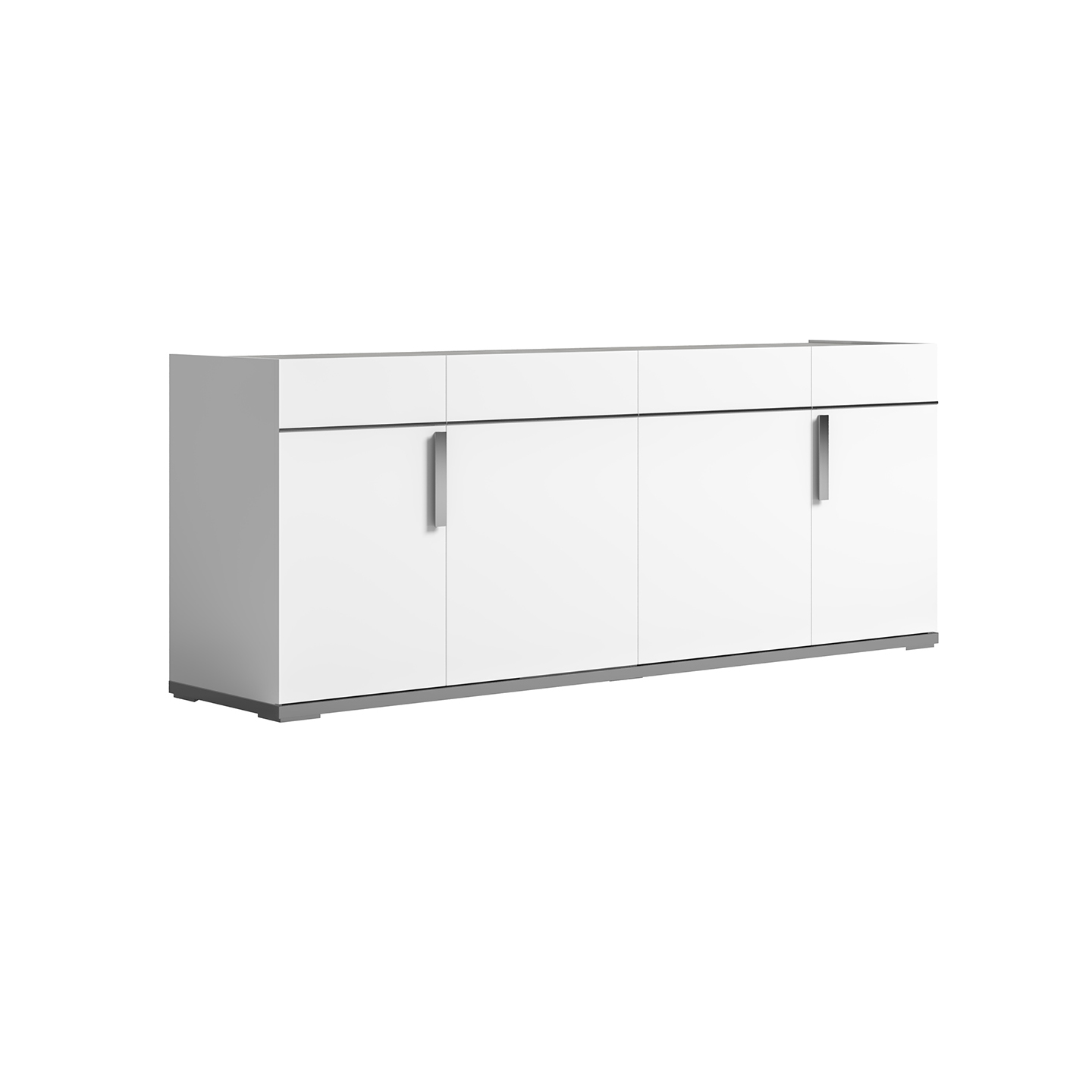 Комод-прилавок Status Mara, четырёхдверный, с ручками, цвет белый, 195x50x79 см (MADWHB401М)MADWHB401M Комод-прилавок Status Mara, четырёхдверный, с ручками, цвет белый, 195x50x79 см (MADWHB401М)MADWHB401M