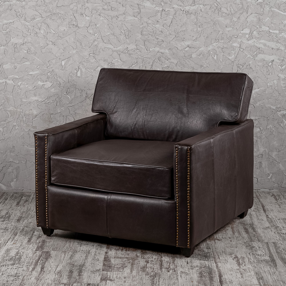 Кресло кожаное Gandy Grand, размер 101х101х88 см (01714)01714