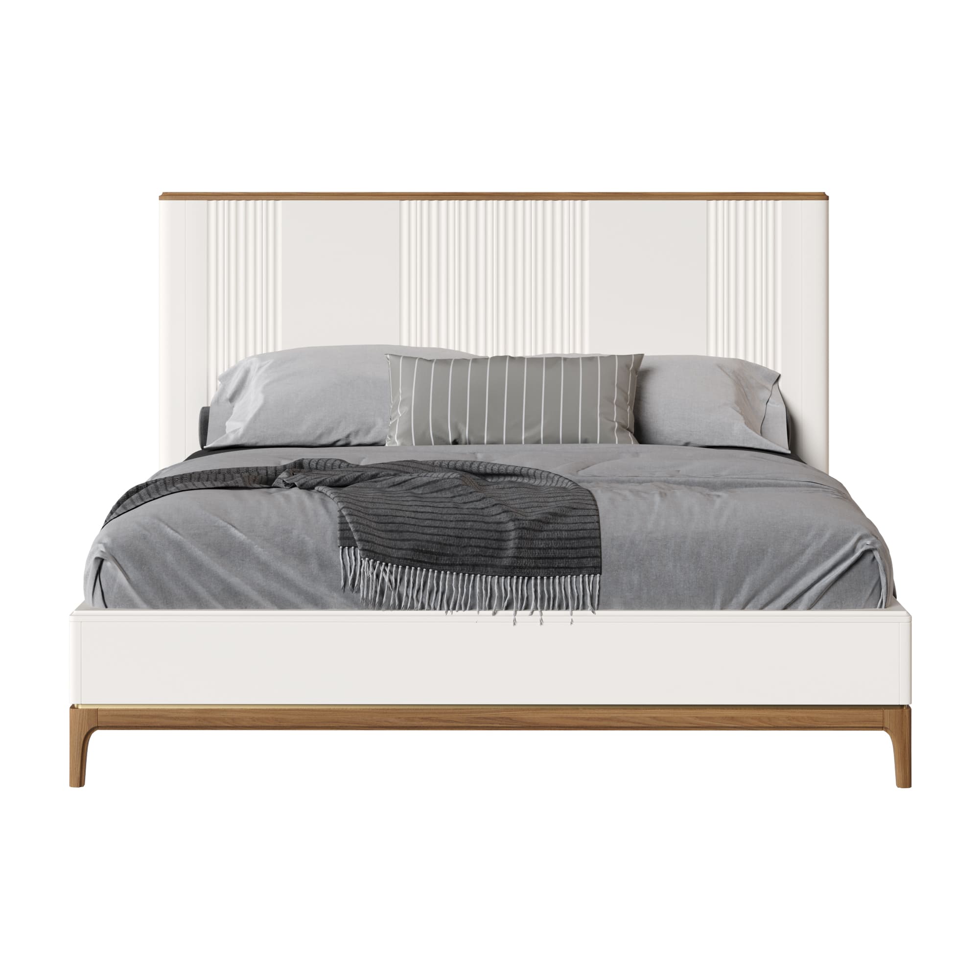 Кровать односпальная Bari White, 120x200 см, цвет: белый (BR202W)BR202W Кровать односпальная Bari White, 120x200 см, цвет: белый (BR202W)BR202W