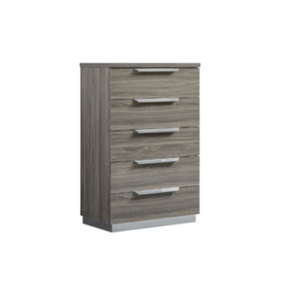 Комод Camelgroup Kroma, 5 ящиков, цвет: береза серебристая, 75х45х115 см (175SET.01PL)175SET.01PL
