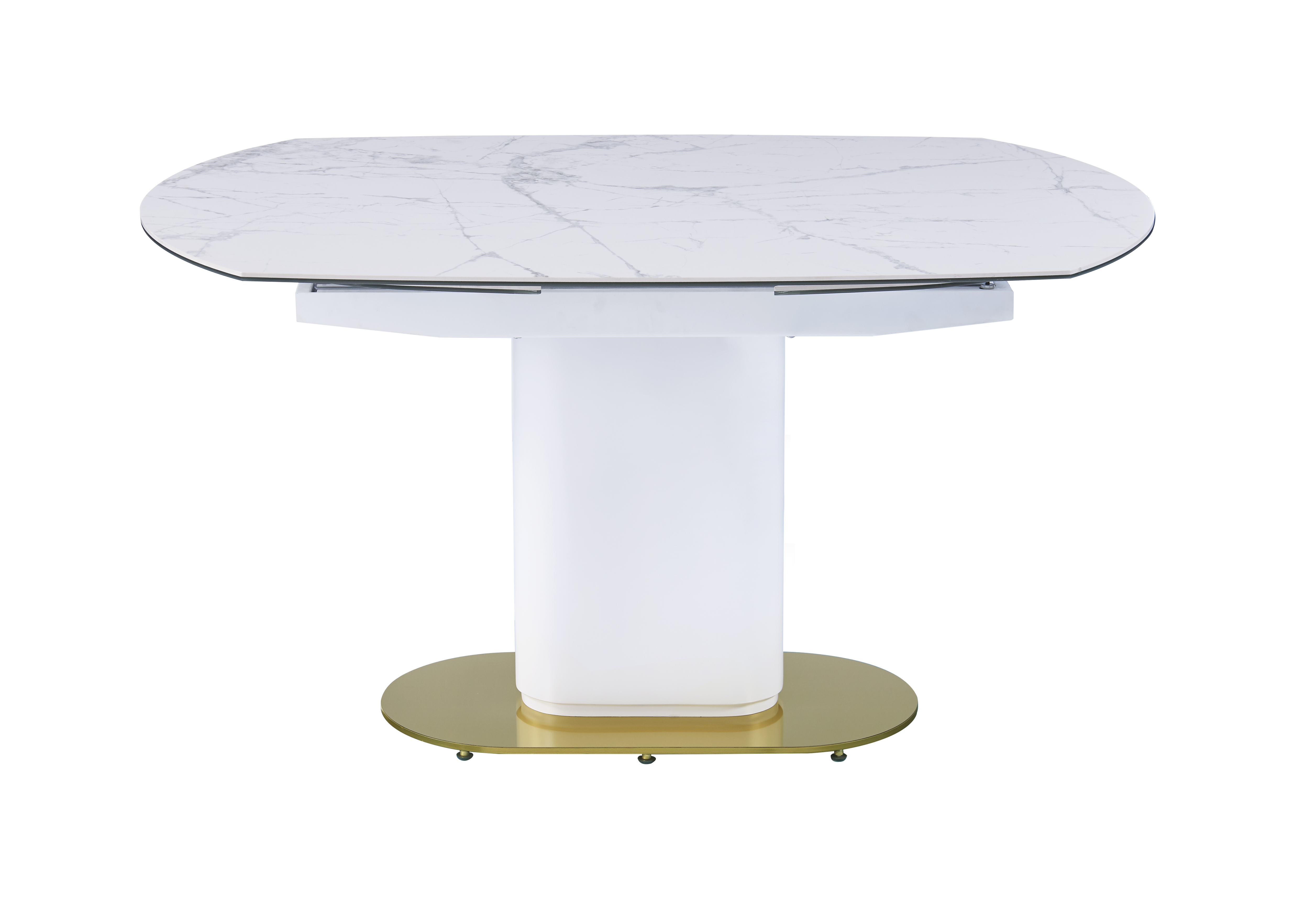 Стол обеденный раскладной IST-CASA Атриум-2 MC3035-120W, размер 120(30+30)х90х77 см, цвет: белая керамика (MC3035-120Wcasa)MC3035-120Wcasa Стол обеденный раскладной IST-CASA Атриум-2 MC3035-120W, размер 120(30+30)х90х77 см, цвет: белая керамика (MC3035-120Wcasa)MC3035-120Wcasa