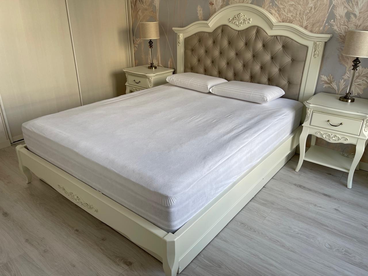 Кровать Aletan Provence, односпальная, 120x200 см, цвет: слоновая кость, размер 138х211х138 см (B212)B212 Кровать Aletan Provence, односпальная, 120x200 см, цвет: слоновая кость, размер 138х211х138 см (B212)B212