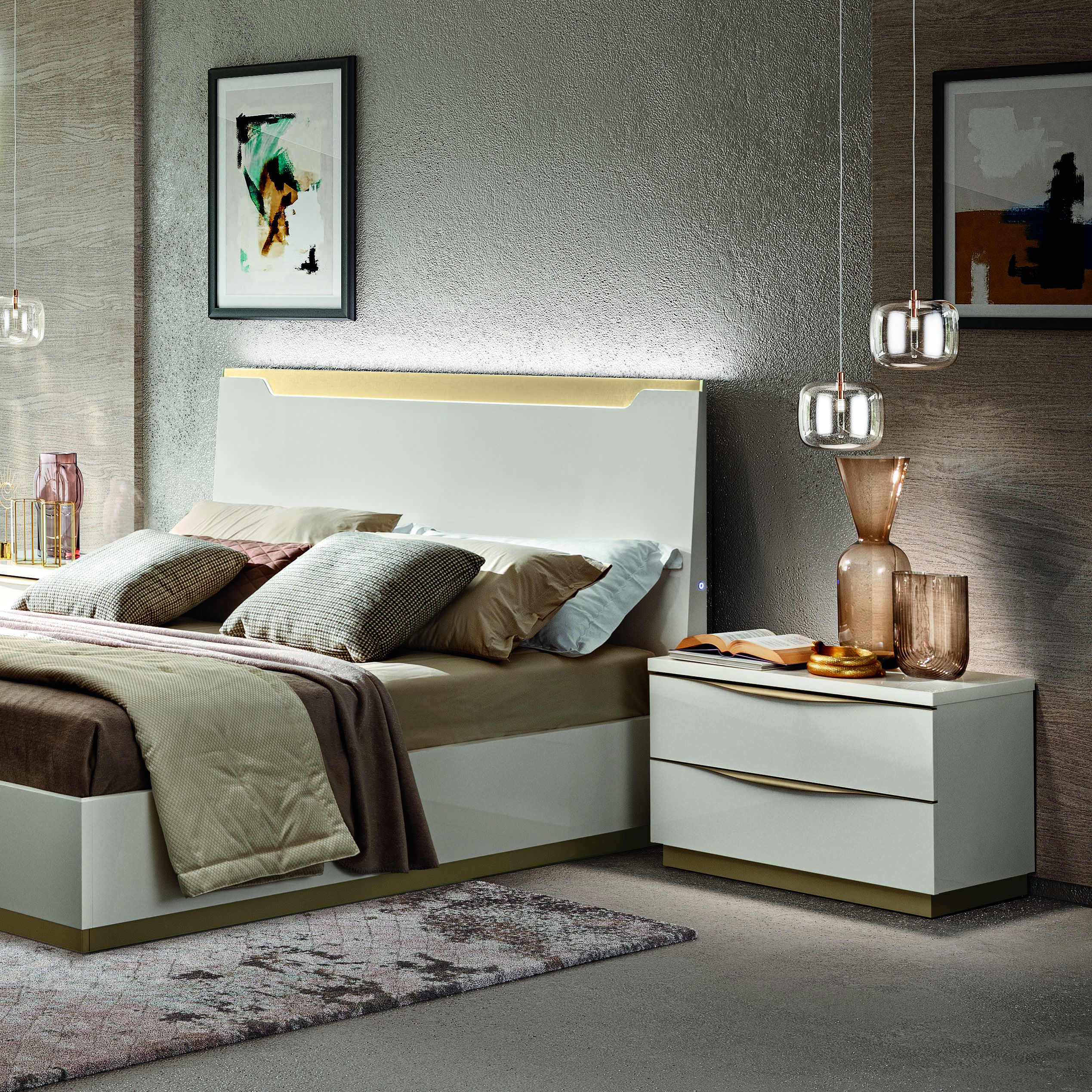 Кровать Camelgroup SMART Kharma, двуспальная, с подъемным механизмом, 160x200 см (162LET.05BI)162LET.05BI