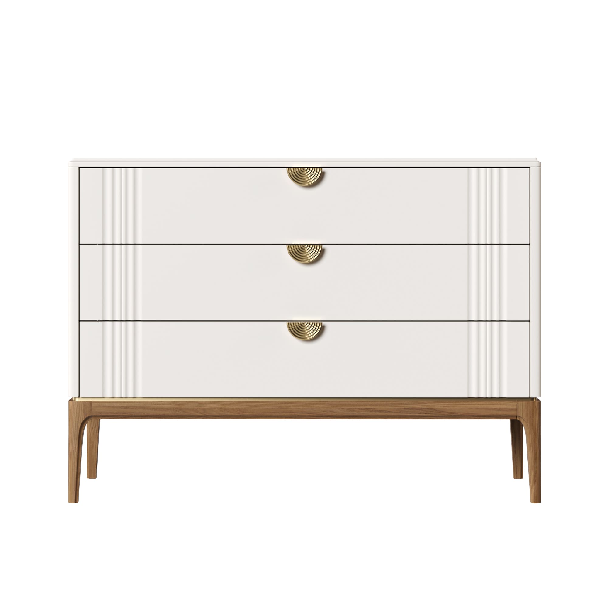 Комод Bari White, 3 ящика, 116x50x86 см, цвет: белый (BR401W)BR401W Комод Bari White, 3 ящика, 116x50x86 см, цвет: белый (BR401W)BR401W