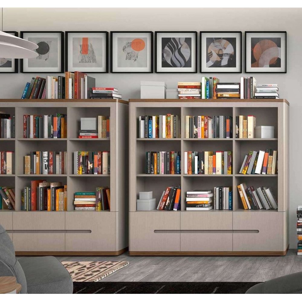 Книжный шкаф Monrabal Chirivella Valentina, на цоколе, 150x35x155 см (LI002)LI002