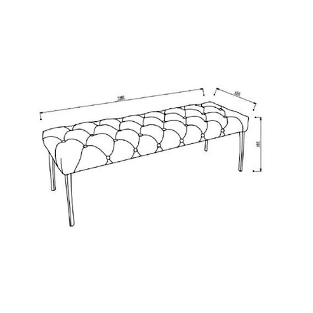 Банкетка Bellona Montego, размер 138x45x46 см (MONT-57)MONT-57 Банкетка Bellona Montego, размер 138x45x46 см (MONT-57)MONT-57