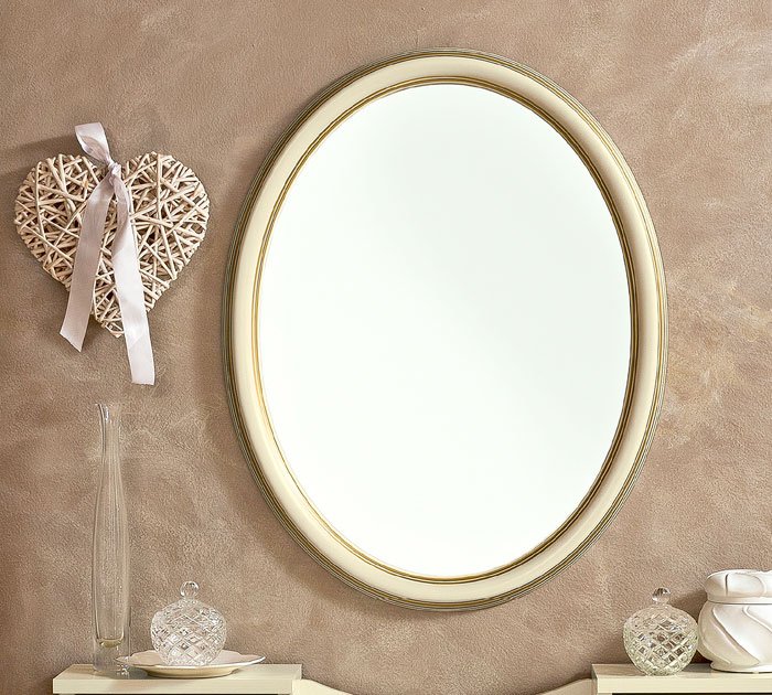 Зеркало Camelgroup Treviso Frassino, овальное, цвет: белый ясень, 68x95 см (143SPE.01FR)143SPE.01FR