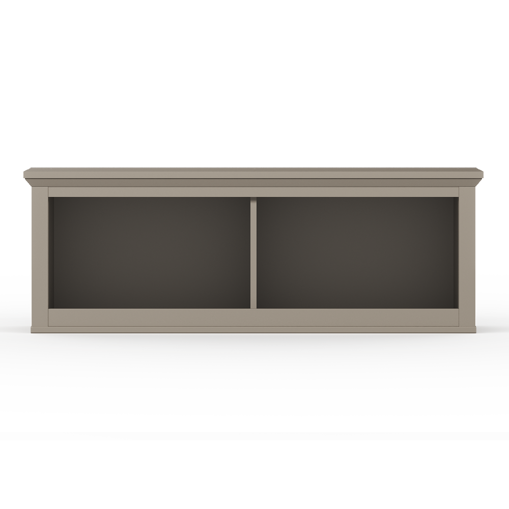 Полка настенная БРВ Классик (Classic), 120x30x42 см, цвет: глиняный серый (SFW)SFW