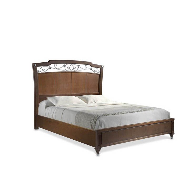 Кровать Pasion Titanic двуспальная 180x200 см, ковка, цв. roble ingles/oro (экспо)00460231+00460170
