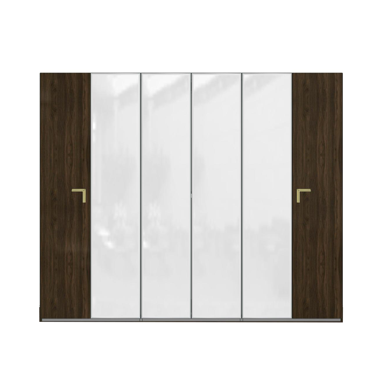 Шкаф платяной Camelgroup Smart Noce Patrizio, 6-х дверный, с зеркалом, цвет: грецкий орех, 278x60x228 см (162AR6.04NP)162AR6.04NP