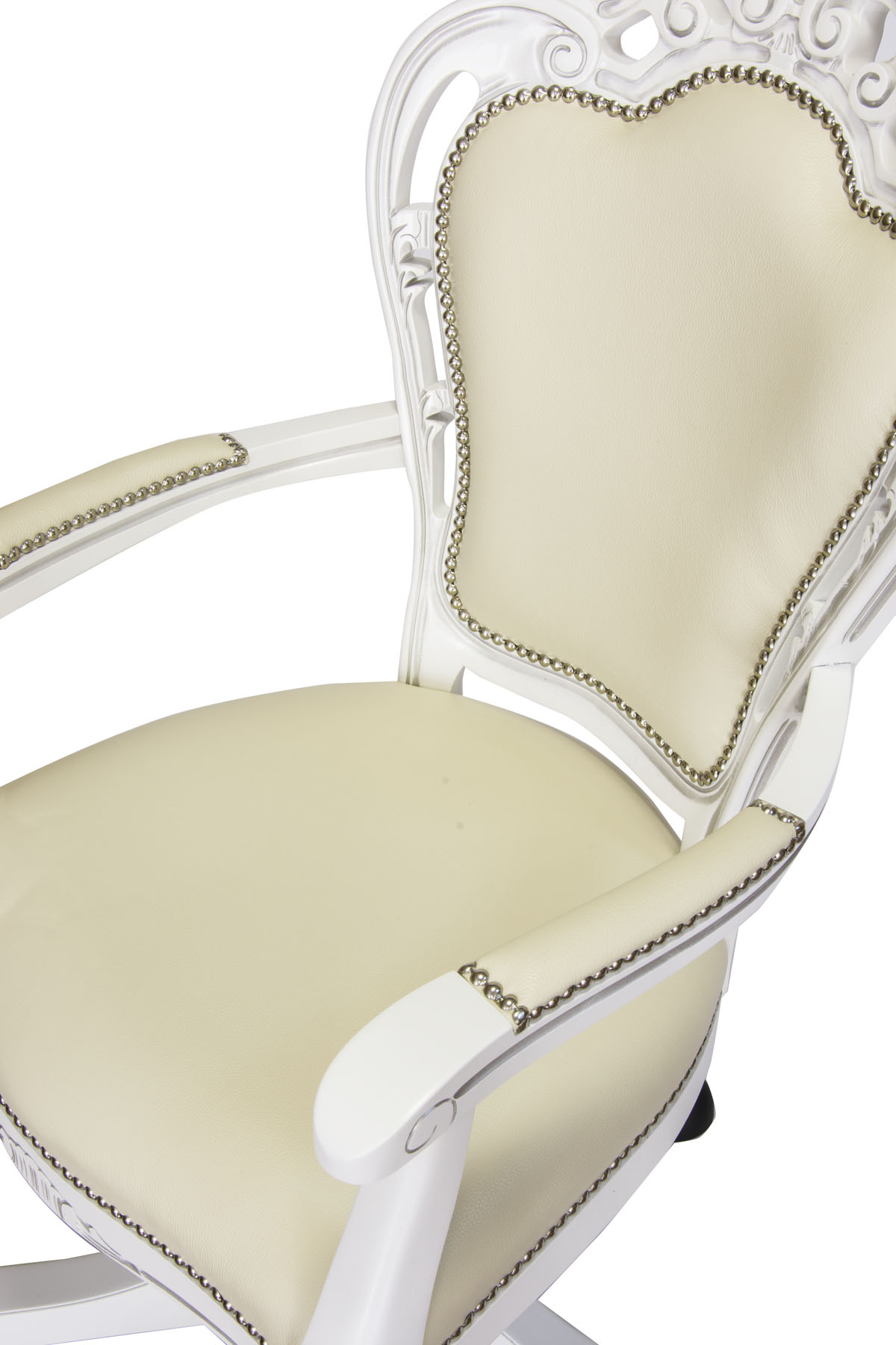 Кресло кабинетное Estrella Karmela-3, размер 55х48х97/120, обивка кож/зам
