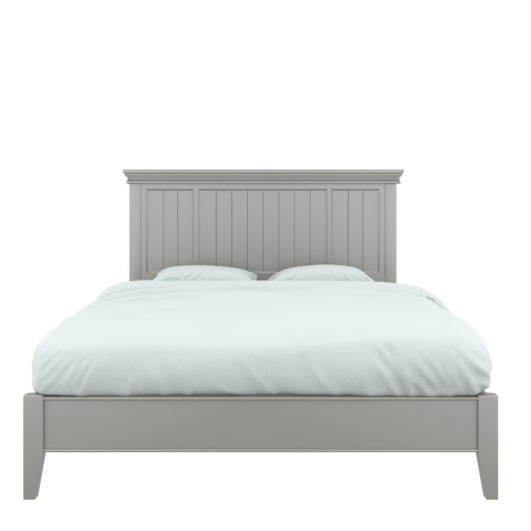 Кровать Tesoro Grey, с деревянной спинкой, 90/120/140/160/180х200 см, цвет: серый (T209/202/204/206/208GR)T209/202/204/206/208GR