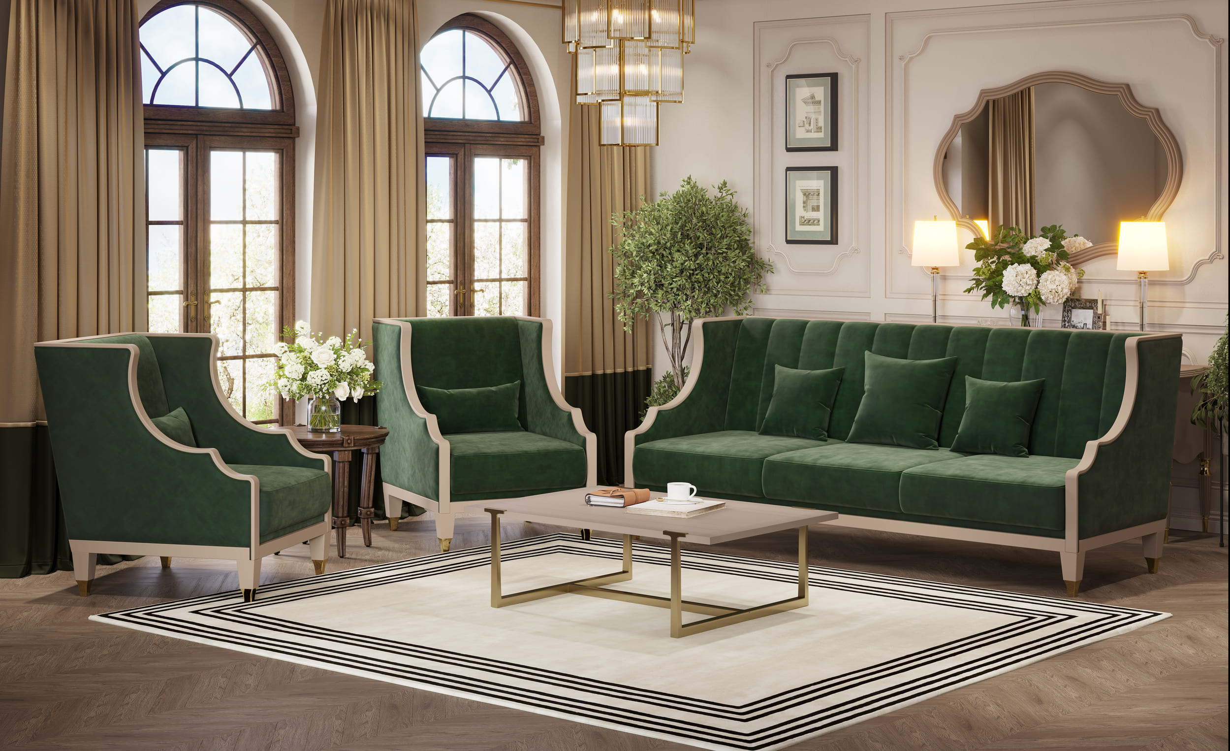 Кресло Арида София, цвет бежевый, 69х90х960 см Кресло Арида София, цвет бежевый, 69х90х960 см