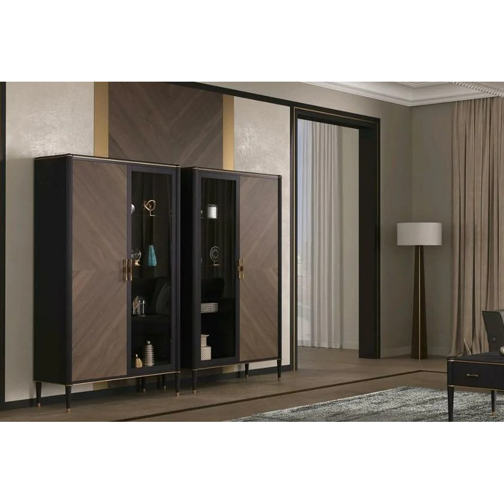 Витрина Timber Венеция, однодверная правая, цвет: Моккачино/Орех американский, 63х45х193 см (Т-101R/MO/NA)Т-101R/MO/NA Витрина Timber Венеция, однодверная правая, цвет: Моккачино/Орех американский, 63х45х193 см (Т-101R/MO/NA)Т-101R/MO/NA