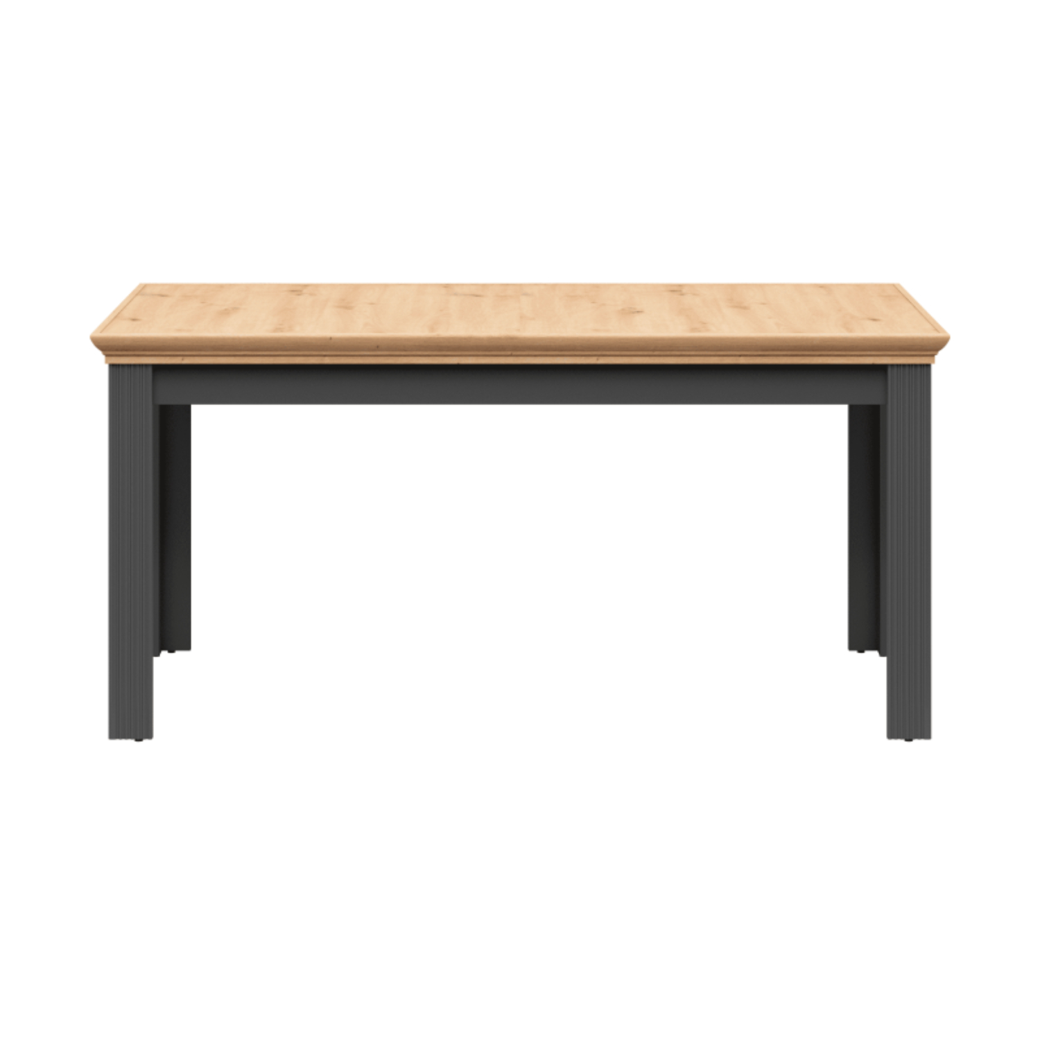 Стол обеденный БРВ Жасмин (Jasmin), раздвижной, 160x90x76 см, цвет: графит/дуб артизан (STO)STO