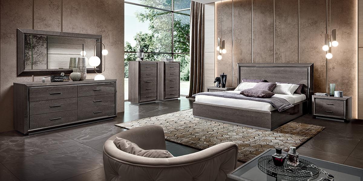 Кровать Camelgroup Elite silver, двуспальная, с подъемным механизмом, 180х200 см, цвет: серебристая береза (165LET.04PL)165LET.04PL