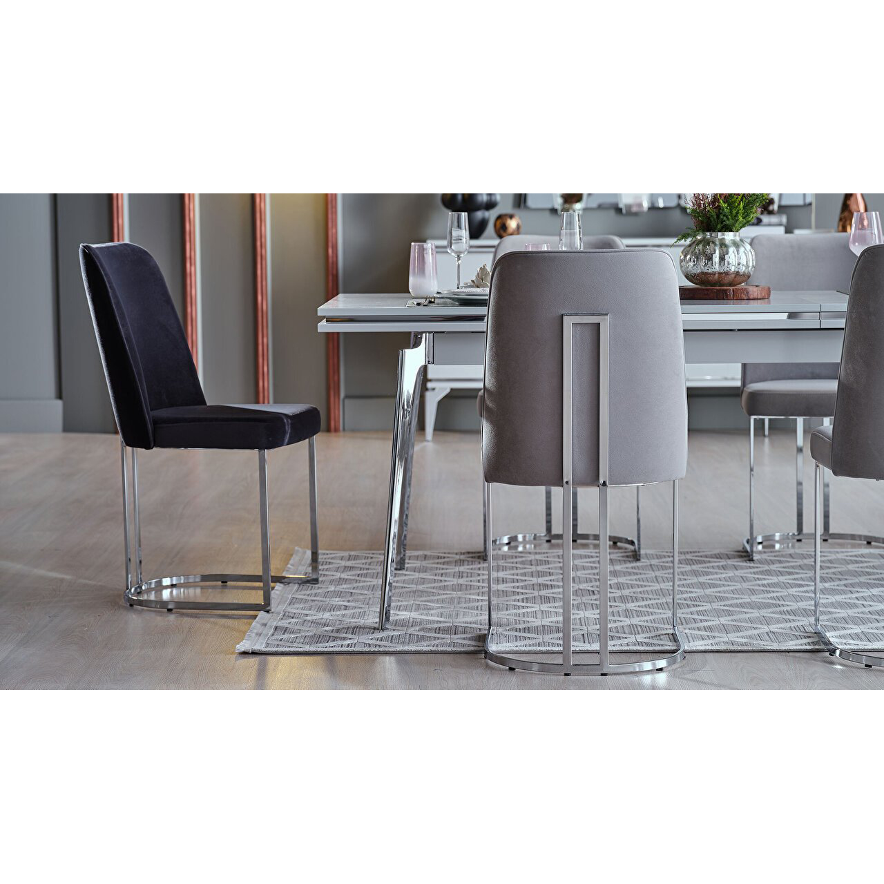 Стол обеденный Bellona Loretto, раскладной, размер 164(204)x90x80 см (LORET-14)LORET-14