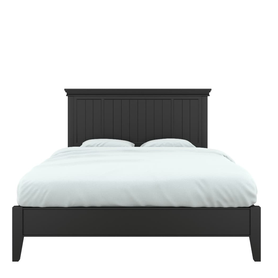 Кровать Tesoro Black, с деревянной спинкой, 90/120/140/160/180х200 см, цвет: черный (T209/202/204/206/208BL)T209/202/204/206/208BL
