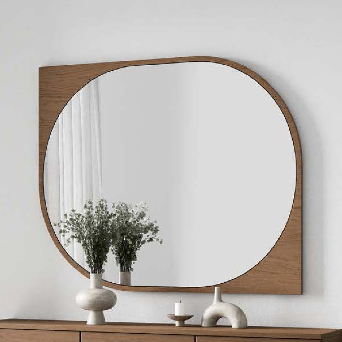 Зеркало с рамой Disemobel Kendra, цвет Cuero, размер 110x2x90 см (4019)4019